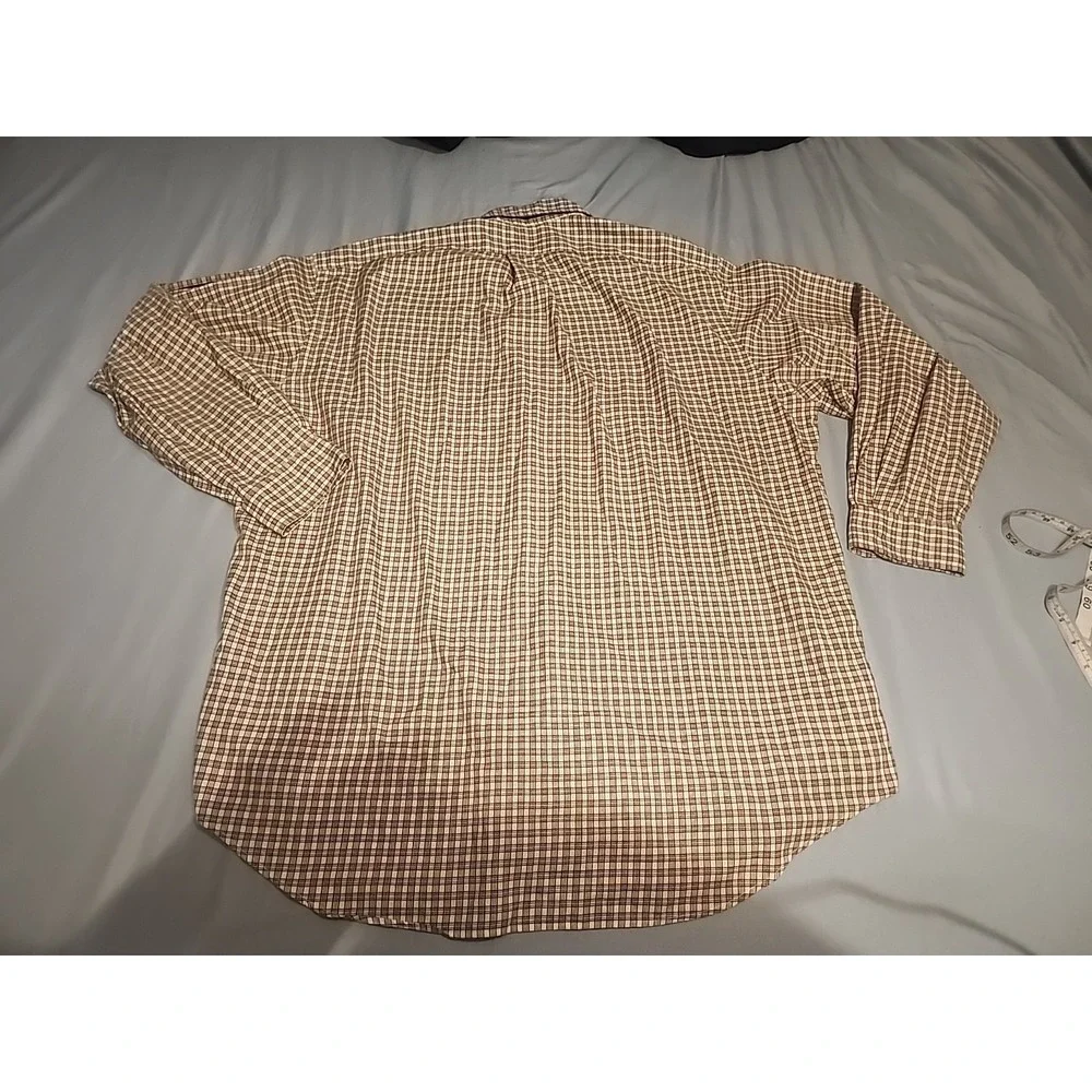 Polo Ralph Lauren Mens 17 - 34/35 Yarmouth Shirt ‎ 100% Cotton Button Down